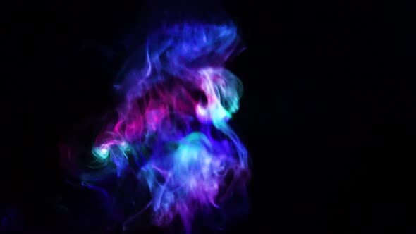 colorful atmospheric smoke