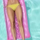 Young Woman on Inflatable in Swimming Pool - VideoHive Item for Sale