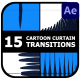 Cartoon Curtain Transitions | After Effects - VideoHive Item for Sale