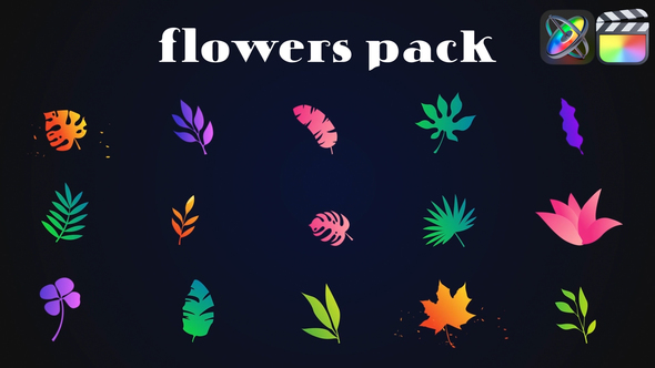 Colorful Flowers Pack for FCPX