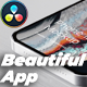 Beautiful App Promo - Phone Mockup Video for Davinci Resolve - VideoHive Item for Sale
