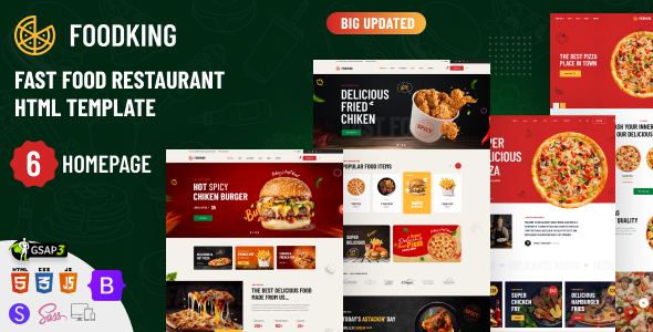 Foodking - Fast Food Restaurant HTML Template