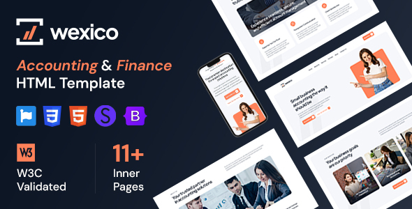 Wexico - Accounting & Finance HTML Template