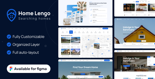 Homelengo - Real Estate Figma Template