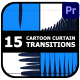 Cartoon Curtain Transitions | Premiere Pro MOGRT - VideoHive Item for Sale
