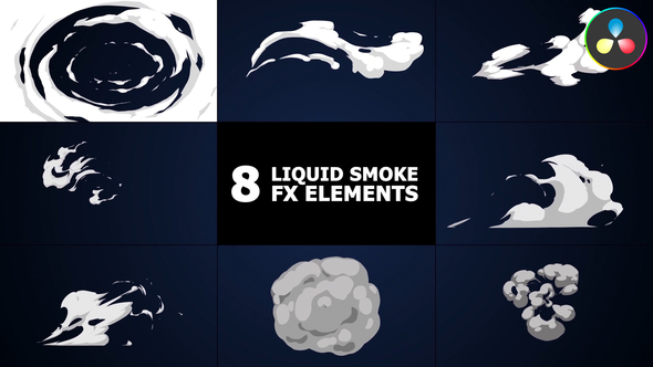Liquid Smoke Elements | DaVinci Resolve