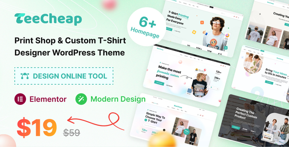TeeCheap - Print Shop & Customize T-shirt Design Onlinetheme