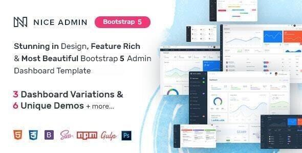 Nice Admin - Bootstrap 5 Dashboard Template