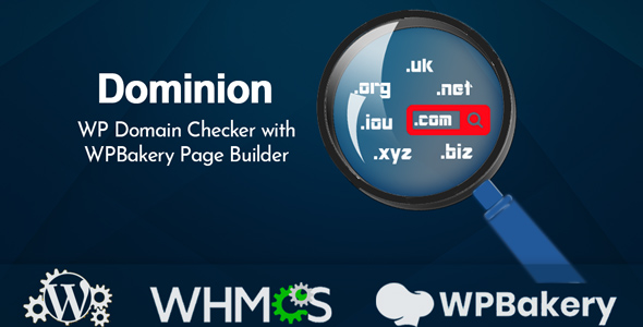 Dominion - WP Domain Checker with WPBakery Page Builder