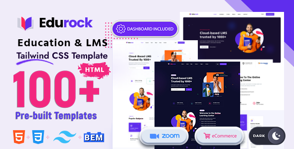 Edurock - Tailwind CSS Education Template