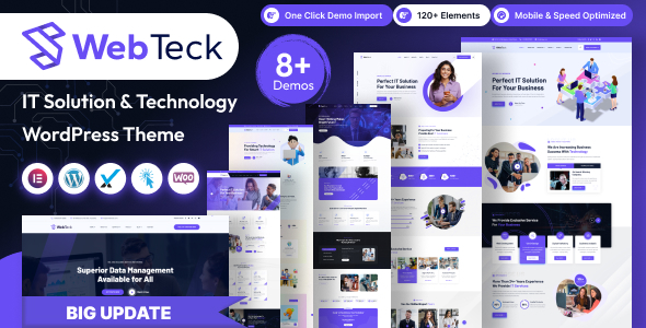 Webteck – IT Solution and Technology WordPress Theme