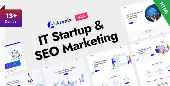 Aronix - IT Startup & SEO Marketing Bootstrap 5 Template