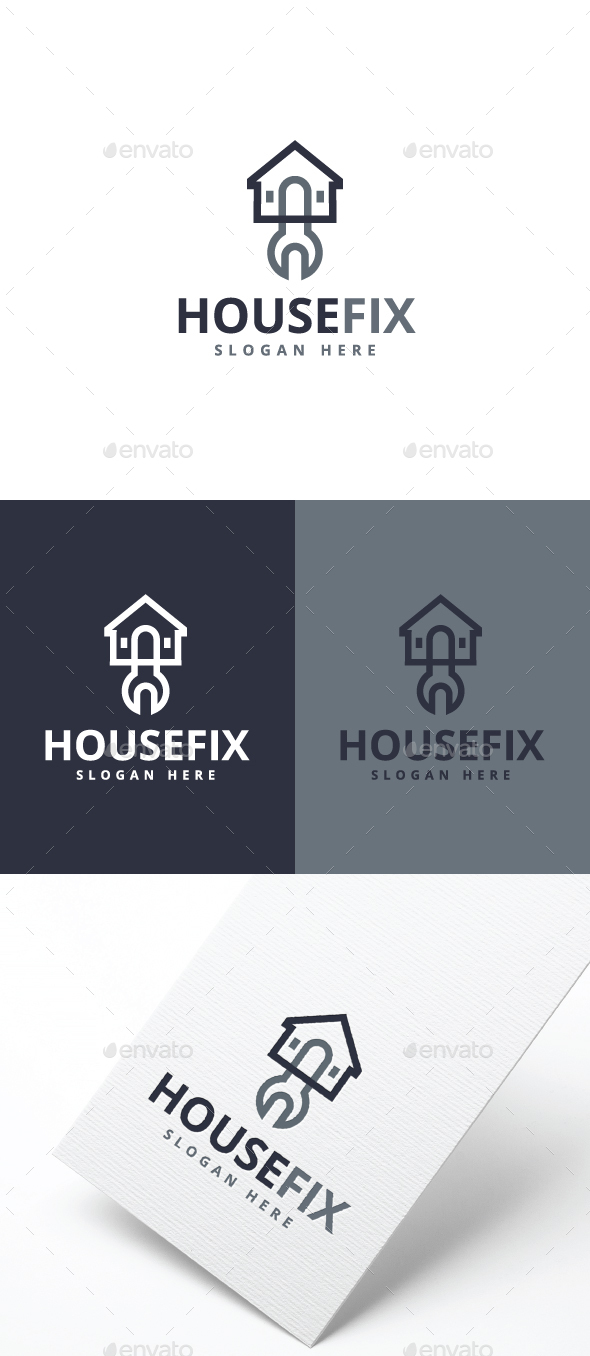 House Fix - Wrench Logo