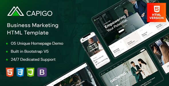 Capigo - Business Marketing HTML Template