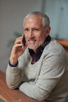 On the phone with an international client