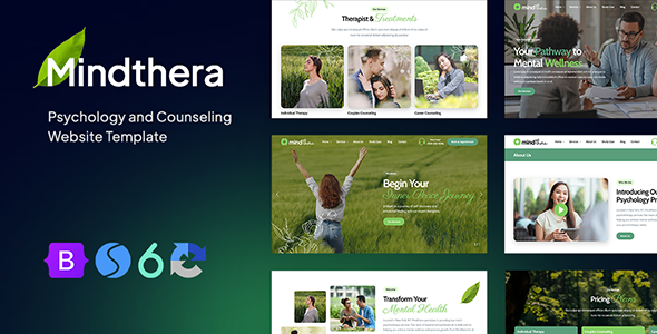 Mindthera - Psychology and Counseling Website Template