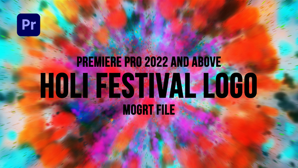 Holi Festival Logo MOGRT