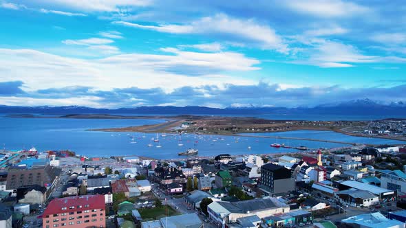 Patagonia landscape. Ushuaia Tierra del Fuego. Patagonia Argentina.