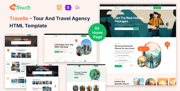 Travello - Travel & Tour Booking HTML Template