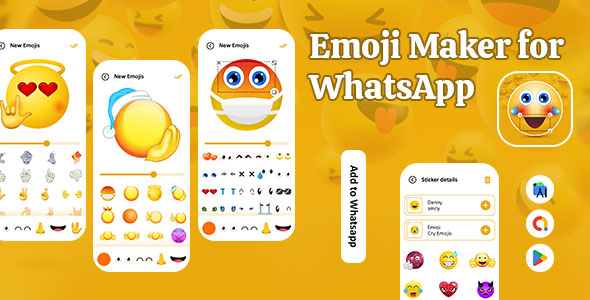 Emoji Maker for WhatsApp - Emoji Sticker Maker - Design Emojis - Emoji Editor - Custom Emoji