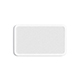 White Rectangular Embroidered Patch - lying embroidery rectangle badge - 3DOcean Item for Sale