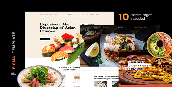 FeastCo – Restaurant Template for Figma