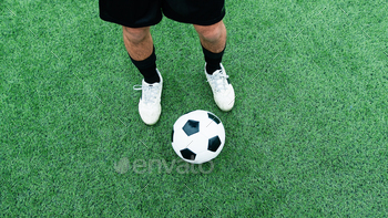 Player Dribbles Freestyle Soccer In The Field