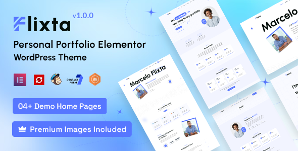 Flixta – Personal Portfolio WordPress Theme – 0 Sold!