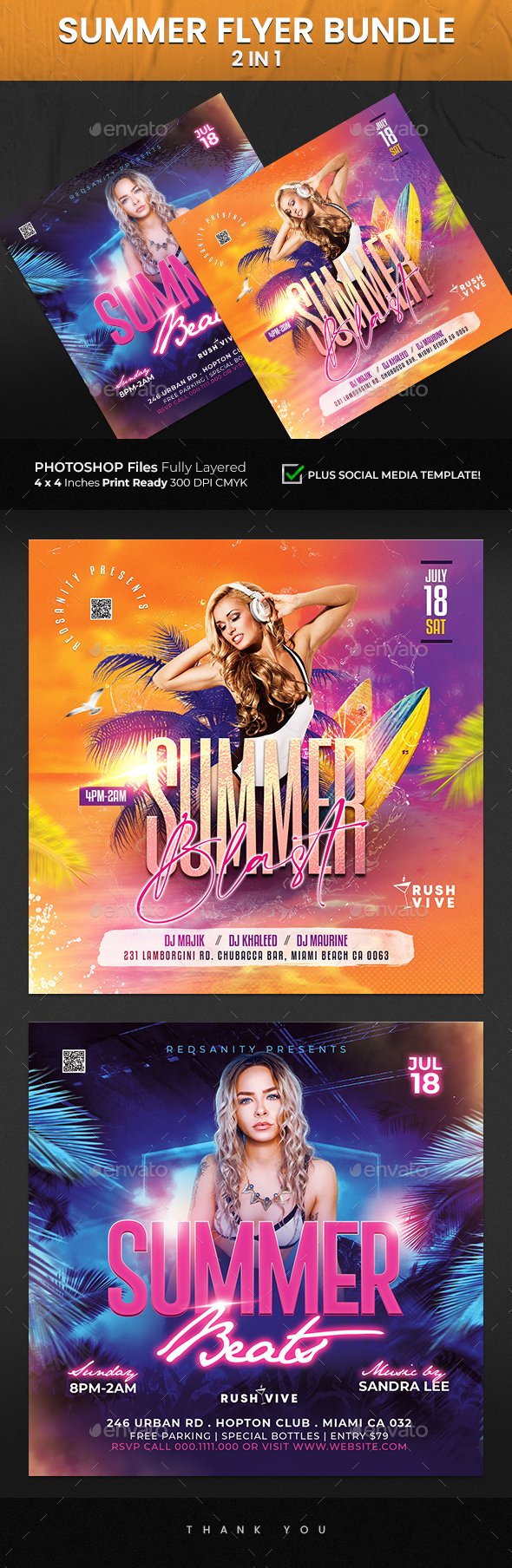 Summer Flyer Bundle 2 in 1