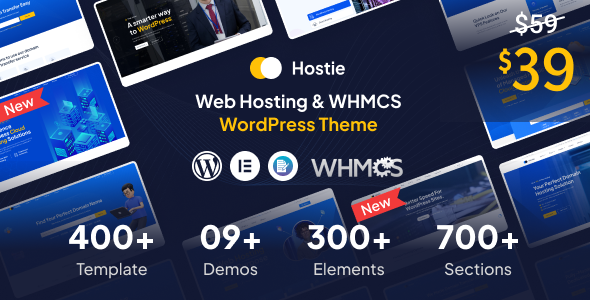 Hostie - Web Hosting & WHMCSTheme
