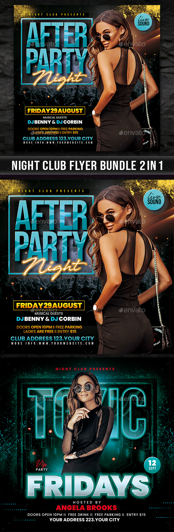 Night Club Flyer Bundle  2 in 1