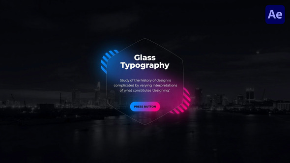 Glass Typography for After Effects