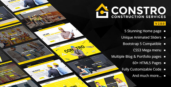 Constro - Construction Business HTML5 Template