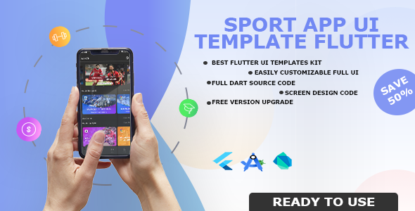 DynamicSports - Sports Streaming App UI KIT Flutter | Graphicfort