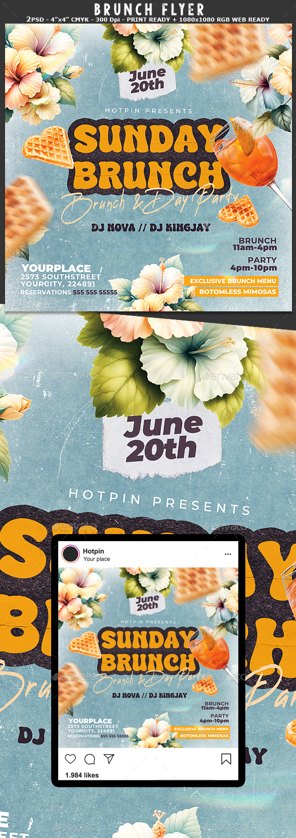Brunch Graphics, Designs & Templates | GraphicRiver