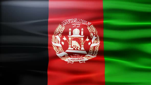 Afghanistan Flag Waving