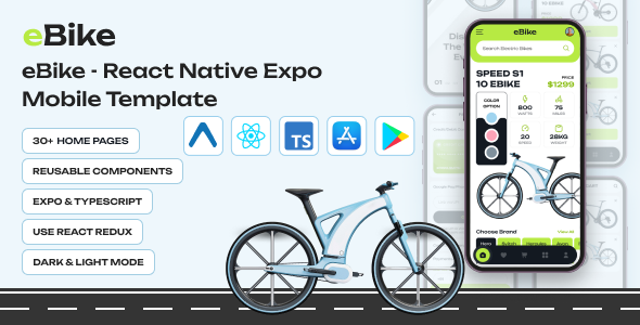 eBike - React Native Expo eCommerce Mobile App Template