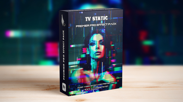 TV Glitch Static Transition for Premiere Pro