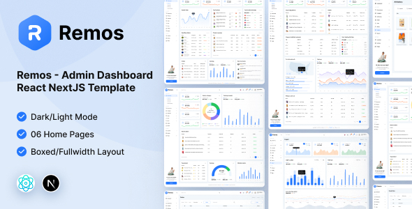 Remos - eCommerce Admin Dashboard React NextJS Template