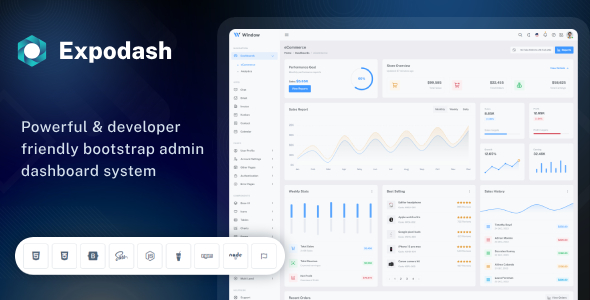Expodash – Bootstrap 5 Admin Dashboard Template