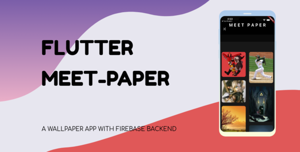 Flutter MeePaper - A Wallpaper App with Firebase Backend
