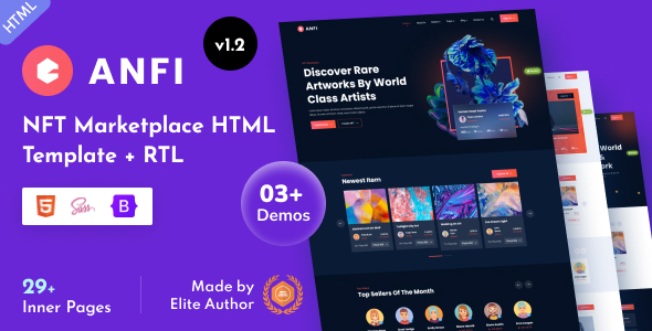 Anfi - NFT Marketplace Bootstrap 5 Template