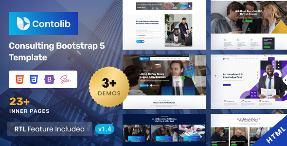 Contolib - Consulting Services Bootstrap 5 Template