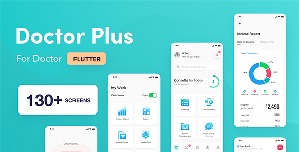 Doctor Plus - For Doctor Flutter Template App