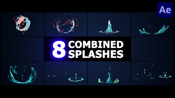 Combined Splashes for After Effects