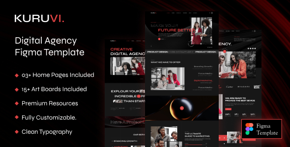 Kuruvi - Business Consulting Website Figma Template