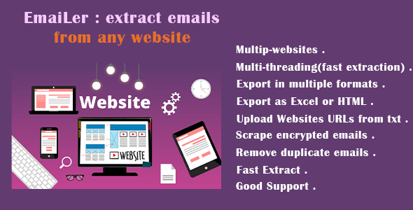 EmaiLer Pro: Website Email Extractor