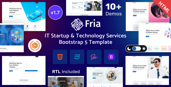 Fria - IT Startup & Technology Services Bootstrap 5 Template