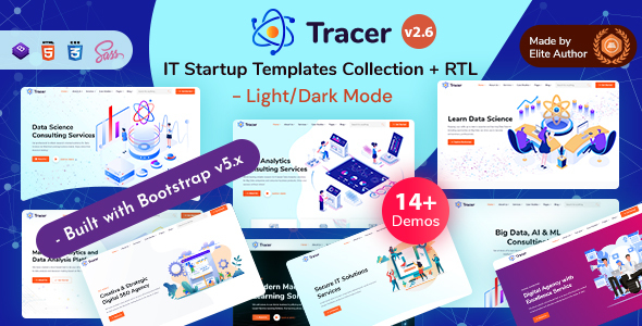 Tracer - IT Startup & Technology Solutions Bootstrap 5 Template