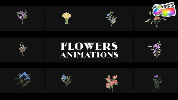 Flowers Falling Into Petals Animations for FCPX